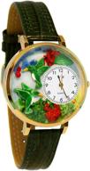 whimsical watches g1210003 hummingbirds leather logo