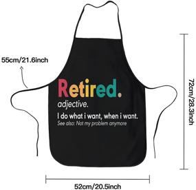 img 3 attached to 👩 Playful Unisex Kitchen Apron: Comic Bib for Cooking & Gardening, Adjustable Neck - Adult Size