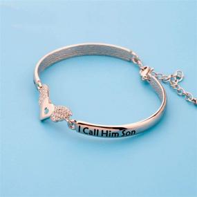 img 2 attached to 🕊️ LQRI Memorial Jewelry: Angel Wing Charm Bracelet - A Heartfelt Gift for Remembering Loved Ones in Heaven