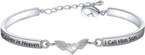 img 4 attached to 🕊️ LQRI Memorial Jewelry: Angel Wing Charm Bracelet - A Heartfelt Gift for Remembering Loved Ones in Heaven