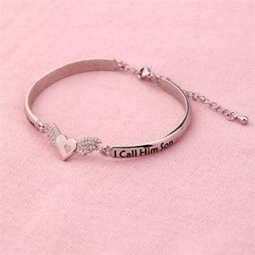img 1 attached to 🕊️ LQRI Memorial Jewelry: Angel Wing Charm Bracelet - A Heartfelt Gift for Remembering Loved Ones in Heaven