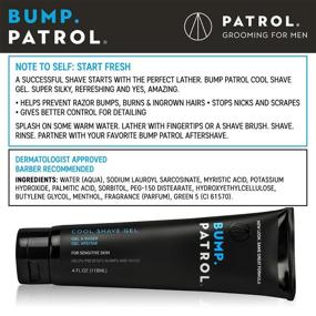 img 3 attached to 🪒 Bump Patrol Cool Shave Gel: Sensitive Clear Shaving Gel With Menthol | Razor Burn, Bumps, Ingrown Hair Prevention - 4 Ounces