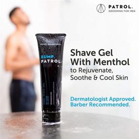 img 1 attached to 🪒 Bump Patrol Cool Shave Gel: Sensitive Clear Shaving Gel With Menthol | Razor Burn, Bumps, Ingrown Hair Prevention - 4 Ounces