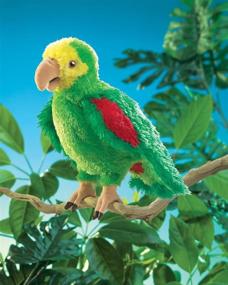 img 3 attached to 🦜 Folkmanis Amazon Parrot Hand Puppet: Vibrantly Realistic and Interactive Puppet for Kids and Adults