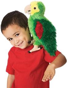 img 2 attached to 🦜 Folkmanis Amazon Parrot Hand Puppet: Vibrantly Realistic and Interactive Puppet for Kids and Adults