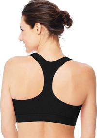 img 2 attached to Hanes Sport Women's Racerback Compression Sports Bra