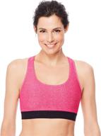 hanes sport women's racerback compression sports bra logo