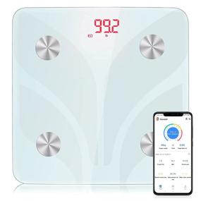 img 4 attached to Weighing Digital Body Fat Scales: Smart Bluetooth Bathroom Accurate Measurement Composition Analyzer Health Loss Weight Monitor BMI Sync Fitness App