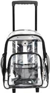 high-quality transparent rolling backpacks for kids and adults logo