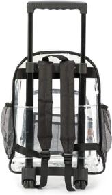 img 1 attached to High-Quality Transparent Rolling Backpacks for Kids and Adults
