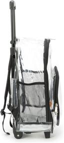 img 2 attached to High-Quality Transparent Rolling Backpacks for Kids and Adults