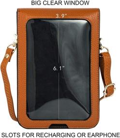 img 1 attached to Almond Women's Handbags & Wallets: PUFER Touch Screen Crossbody