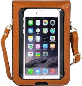 img 3 attached to Almond Women's Handbags & Wallets: PUFER Touch Screen Crossbody