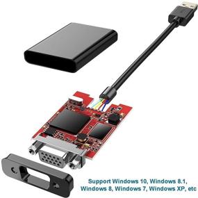 img 2 attached to VGA Adapter for Desktop Laptop 🔌 PC Windows 7/8/10, USB 3.0/2.0 Multi-Display Video Converter