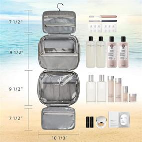 img 3 attached to SINKIY Organizer Water Resistant Container Toiletries Travel Accessories