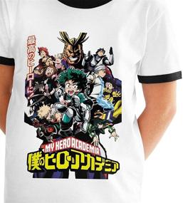 img 2 attached to Cotton Boys and Girls T-Shirt from My Hero Academia - Youth Contrast Color Unisex Tee with Unique Design