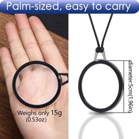 img 2 attached to 👓 LUFF Necklace Reading Glasses: Portable HD Hanging Neck Type for Men & Women