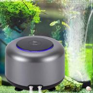 🐠 aqqa aquarium air pump, 2 air outlets oxygen bubbles pump - high energy saving adjustable air flow ultra-quiet pump, for fish tank up to 300/600 gallons logo