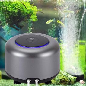 img 4 attached to 🐠 AQQA Aquarium Air Pump, 2 Air Outlets Oxygen Bubbles Pump - High Energy Saving Adjustable Air Flow Ultra-Quiet Pump, for Fish Tank Up to 300/600 Gallons