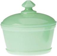 jadeite round butter dish container логотип