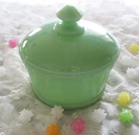 img 1 attached to Jadeite Round Butter Dish Container