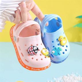 img 2 attached to JUXI Toddler Cartoon Slippers Numeric_5 Boys' Shoes