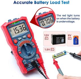 img 1 attached to AstroAI TRMS Digital Multimeter: 4000 Counts Auto-Ranging Ohmmeter Voltmeter, Battery Voltage Tester for 1.5v/9v/12v, Measure Voltage Current Resistance Diodes Continuity Capacitance with NCV Function