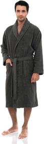 img 1 attached to Luxurious TowelSelections Turkish Bathrobe X Large Castlerock - Ultimate Comfort and Style