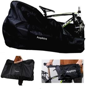 img 4 attached to 🚲 Richkasun 26-Inch Road Bike Travel Bag - Thick Bicycle Travel Case and Carry Bag for Air Travel, Foldable Bike Box