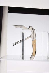 img 1 attached to 🍷 Timber Oak Double Hinged Corkscrew: Stylishly Versatile Wine Opener