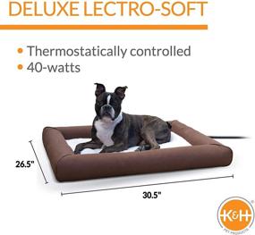 img 3 attached to K&amp;H Pet Products Deluxe Lectro-Soft Outdoor Heated Bed with Bolster: Ultimate Comfort for Your Beloved Pet