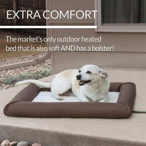 img 2 attached to K&amp;H Pet Products Deluxe Lectro-Soft Outdoor Heated Bed with Bolster: Ultimate Comfort for Your Beloved Pet