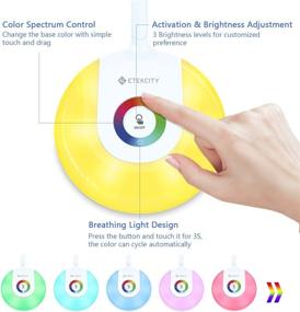 img 3 attached to 💡 Etekcity LED Desk Lamp: Eye-Caring Table Lamp with USB Charging & 3 Brightness Levels