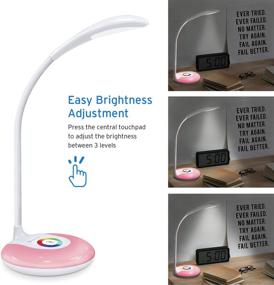 img 1 attached to 💡 Etekcity LED Desk Lamp: Eye-Caring Table Lamp with USB Charging & 3 Brightness Levels