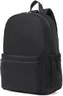 🎒 cluci women's waterproof nylon backpack purse - lightweight travel casual daypack rucksack, fits up to 14 inch logo