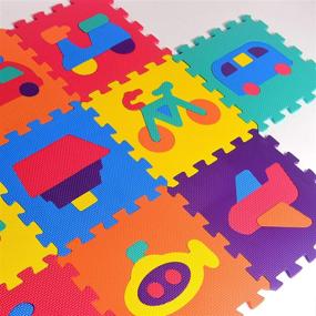 img 3 attached to 🧩 Rubber Playmat Puzzle for Vehicles - Interlocking for Ultimate Fun