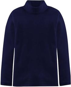 img 3 attached to Long-lasting Boys' Solid Color Cotton Turtleneck (2-14 Years): A Popular Choice