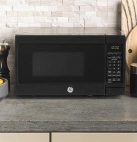 img 3 attached to 🍽️ GE JES1072DMBB Microwave Oven - 0.7 cu ft, 700W, Countertop or Dorm Room Essentials - Black