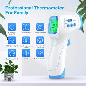 img 3 attached to 🌡️ IDOIT Infrared Forehead Thermometer: No-Touch Digital Infrared for Accurate Readings, Fever Alarm, Memory Function – Perfect for Adults, Kids, and Babies!