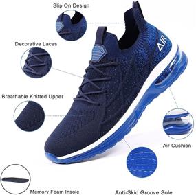 img 3 attached to 👟 Darkblue IIV Running Athletic Sneakers