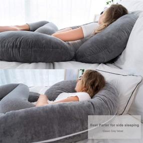 img 1 attached to 🤰 INSEN C Shaped Pregnancy Pillow - Maternity Body Pillow for Comfortable Sleep for Pregnant Women
