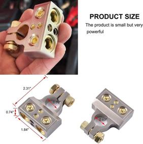 img 1 attached to 🔋 High-Quality SUNMORN Battery Terminal Connectors: Automotive Replacement & Multiple Sizes for Car and Marine Audio Applications