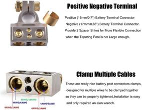 img 3 attached to 🔋 High-Quality SUNMORN Battery Terminal Connectors: Automotive Replacement & Multiple Sizes for Car and Marine Audio Applications