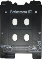 🖨️ inkjet pvc card tray for canon pixma ts80xx, ts81xx, ts90xx, ts91xx series printers (canon m tray printers) - optimized by brainstorm id logo