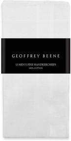 img 4 attached to 👔 Premium Cotton White Handkerchiefs by Geoffrey Beene: Style and Function Combined