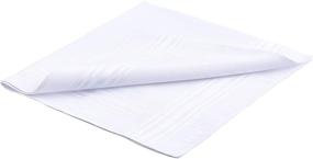 img 2 attached to 👔 Premium Cotton White Handkerchiefs by Geoffrey Beene: Style and Function Combined