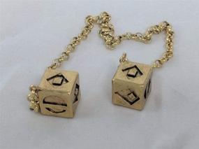 img 2 attached to Han Solo Smuggler's Dice Set in Weathered Antique Metal with Authentic Box