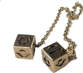 img 1 attached to Han Solo Smuggler's Dice Set in Weathered Antique Metal with Authentic Box