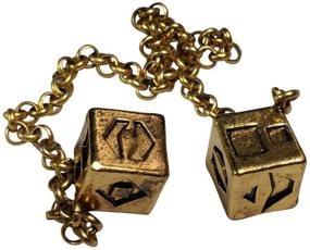 img 3 attached to Han Solo Smuggler's Dice Set in Weathered Antique Metal with Authentic Box