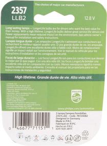 img 1 attached to 🔆 Enhance Safety and Durability with Philips Automotive Lighting 2357 LongerLife Miniature Bulb, 2 Pack (2357LLB2)